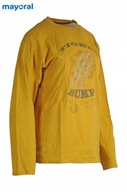 MAYORAL bluzka żółta bawełniana długi rękaw 160