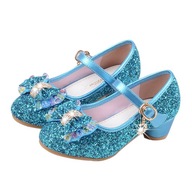 Niebieskie baletki buty księżniczki r. 35