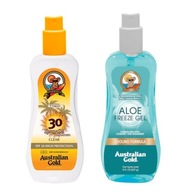 AUSTRALIAN GOLD SPF 30 SPRAY DO OPALANIA + CHŁODZĄCY SPRAY PO OPALANIU