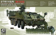 Americké inžinierske vozidlo Stryker M1132 s povrchovým mínovým pluhom 1:35 A
