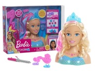 BARBIE GŁOWA DO STYLIZACJI blondynka spinki loki 26072 lalka do czesania