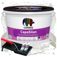 Farba Silikonowa CAPAROL Antyrefleksyjna 2,5 L +Zestaw do Malowania Ścian