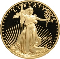 USA, 50 dolarów 2007 W LIBERTY 1 oz. PROOF st. L