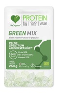 Green MIX białek roślinnych BIO 250g BeOrganic