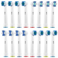 16x UNIWERSALNA KOŃCÓWKA DO SZCZOTECZKI ORAL-B PRECISION WHITE ZESTAW