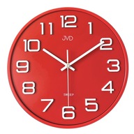 Nástenné hodiny JVD HX2472.6 červené 3D SWEEP 31cm
