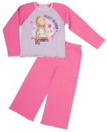 Piżama bawełniana Piżamka dziewczynki 7-8 L różowa