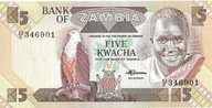 Bankovka 5 Kwacha 1986 - UNC Zambia