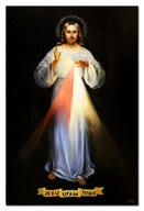 Ježišu, dôverujem ti ručne maľovaný olejomaľba 60 x 90 cm darček na krst