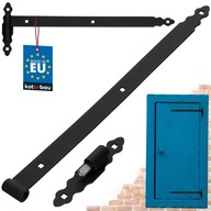 GARÁŽOVÝ ZÁVĚS NA DVEŘE 60 CM PRO DVEŘE S LOŽISKOVOU KULIČKOU, ČERNÝ