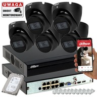 Monitoring magazynu na 5 kamer IP DAHUA 5MPx AUDIO