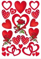 herma> SAMOLEPKY DECOUPAGE SRDIEČKA SRDCE LOVE VALENTÍN SRDCE