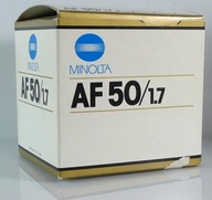 Obiektyw Minolta Sony A 50mm f/1.7 AF opakowanie