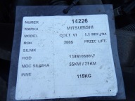 Mitsubishi Colt VI engine 1,1 - 75 km 13491080067
