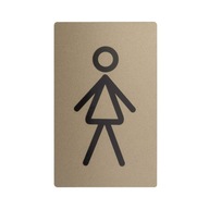 Znak informacyjny 'WC damskie' 5x3 cm