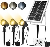 Lampy solarne LED punktowa IP66 - 3 sztuki