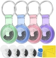 4x APPLE AIRTAG BRELOK LOCK CASE + 4x HYDROGEL FILE