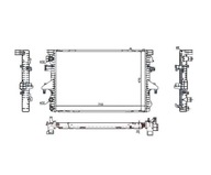 Chladič vody VW Transporter T5 2004 - 2009