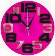 Nástenné hodiny Perfect ružové 25cm + Batéria