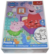 Puzzle TREFL 36 GIGANT 48x67 cm - ŚWINKA PEPPA - 2w1 !!!!