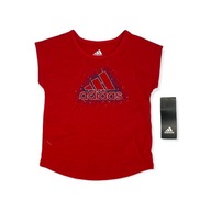 Koszulka t-shirt dziewczęcy logo ADIDAS 18 msc