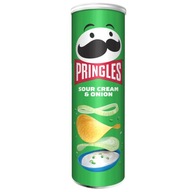 PRINGLES Sour Cream & Onion Chipsy 165g