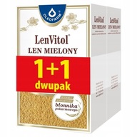 Oleofarm LenVitol, len mielony 2 x 200 g Len złocisty Duże Opakowanie
