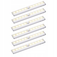 6x SAMOPRZYLEPNA LAMPKA LED CZUJNIK RUCHU BATERIE