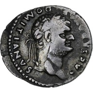 Domitian, Denarius, 76-77, Rome, Srebro, EF(40-45)