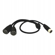 L-50cm Din 5Pin Splitter Y Adapter kabel MIDI męski