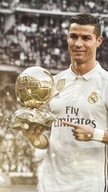 Plagát Cristiano Ronaldo CR7 Real Madrid pre fanúšika Lopty Obrázok 90x60 cm '40