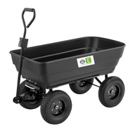 Záhradný vozík prepravný sklápač 75L 300 kg ručný alebo pod traktor