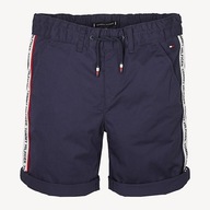 TOMMY HILFIGER GRANATOWE SPODENKI LAMPASY (8-9L)