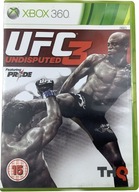 UFC UNDISPUTED 3 płyta bdb+ komplet XBOX 360