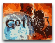 Gothic 3 - OBRAZ 120x80 plakat gra canvas III