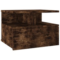 vidaXL Závesný nočný stolík, dymový dub, 40x31x27 cm