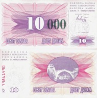 Bośnia i Hercegowina 1993 10000 Dinarow P.53g UNC