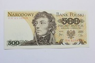Banknot 500 zł - seria FM z 1982 roku UNC