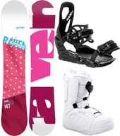 Zestaw Snowboard RAVEN Style Pink 150cm + buty Pearl Atop+ wiązania S230