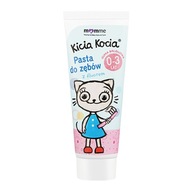 MOMME KICIA KOCIA - Zubná pasta s fluoridom balónová guma 0-3 rokov 50 ml