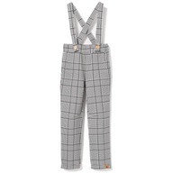 TuSzyte | Eleganckie spodnie na szelki, bawełna R.128/134