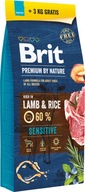 Brit Premium by Nature Sensitive Lamb 15+3 kg