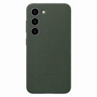 Zadný Kryt Samsung Leather Cover pre Galaxy S23 zelené