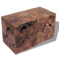 vidaXL Stoličky / Konferenčný stolík z masívneho teakového dreva, 274355