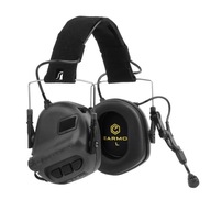 Ochronniki słuchu Earmor M32 słuchawki aktywne z mikrofonem czarne