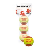 Detské tenisové loptičky HEAD Tip 3 ks červeno-žlté 578113 OS