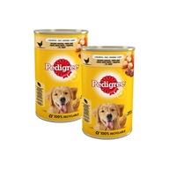 ZESTAW 2X PEDIGREE GALARETKA KURCZAK MARCHEWKA PUSZKA 400G