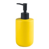 Ceramická fľaša dávkovača mydla prázdna pumpička žltá