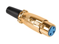 GNIAZDO mikrofonowe XLR canon 3pin na kabel (0280)