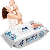 AQUA WIPES CHUSTECZKI NAWILŻANE 99,9% wody 60 szt